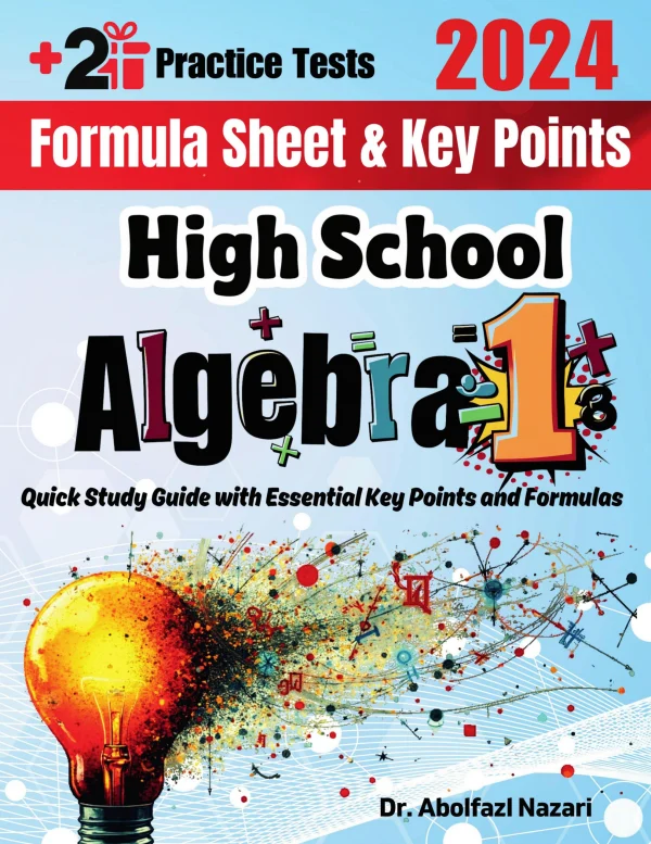 High School Algebra 1 Formula Sheet and Key Points: Quick Study Guide ...