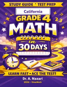 California CAASPP Grade 4 Math in 30 Days