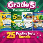 Connecticut SBAC Grade 5 Math Practice Tests Bundle: 25 Unique Full-Length Tests