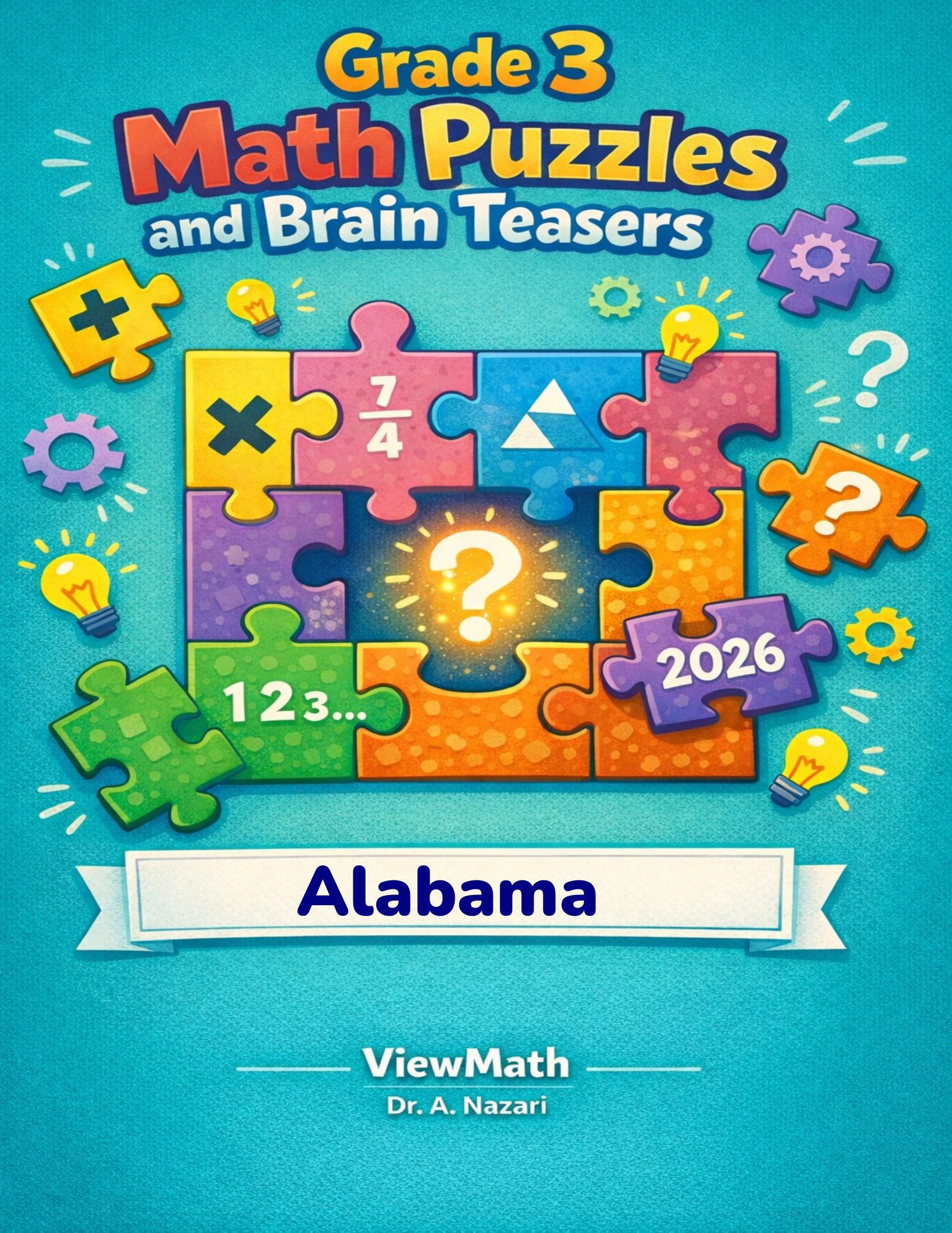 Alabama ACAP Grade 3 Math Puzzles and Brain Teasers - ViewMath.Com Math ...