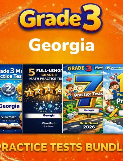 Georgia Milestones Grade 4 Math Practice Tests Bundle: 25 Unique Tests