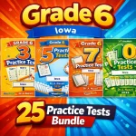 Iowa ISASP Grade 6 Math Practice Tests Bundle: 25 Unique Full-Length Tests