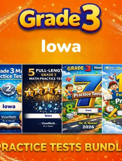 Iowa ISASP Grade 4 Math Practice Tests Bundle: 25 Unique Full-Length Tests