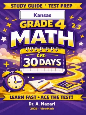 Kansas KAP Grade 4 Math in 30 Days