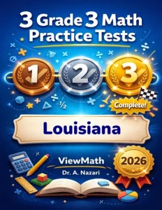 3 Louisiana LEAP 2025 Grade 3 Math Practice Tests