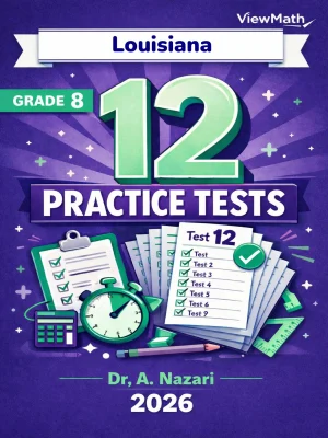 12 Louisiana LEAP 2025 Grade 8 Math Practice Tests