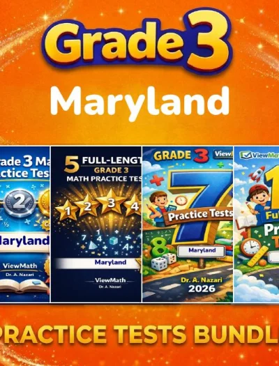 Maryland MCAP Grade 4 Math Practice Tests Bundle: 25 Unique Full-Length Tests