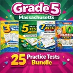 Massachusetts MCAS Grade 5 Math Practice Tests Bundle: 25 Full-Length Tests