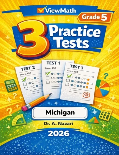 3 Michigan M-STEP Grade 5 Math Practice Tests