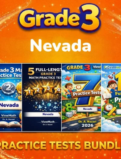 Nevada SBAC Grade 4 Math Practice Tests Bundle: 25 Unique Full-Length Tests