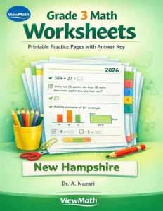 New Hampshire NH SAS Grade 3 Math Worksheets