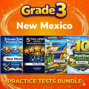 New Mexico NM-MSSA Grade 4 Math Practice Tests Bundle: 25 Full-Length Tests