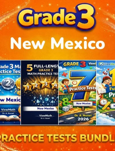 New Mexico NM-MSSA Grade 4 Math Practice Tests Bundle: 25 Full-Length Tests