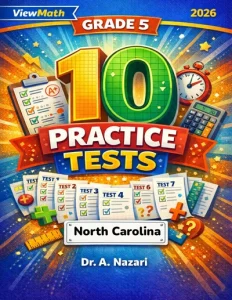 10 North Carolina NC EOG Grade 5 Math Practice Tests