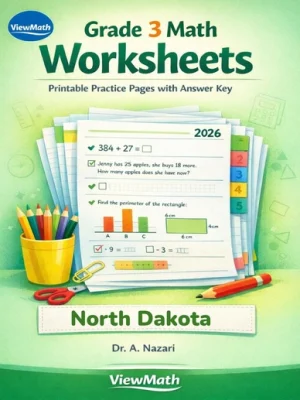 North Dakota NDSA Grade 3 Math Worksheets