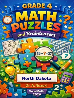 North Dakota NDSA Grade 4 Math Puzzles and Brain Teasers