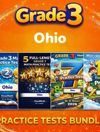 Ohio OST Grade 4 Math Practice Tests Bundle: 25 Unique Full-Length Tests