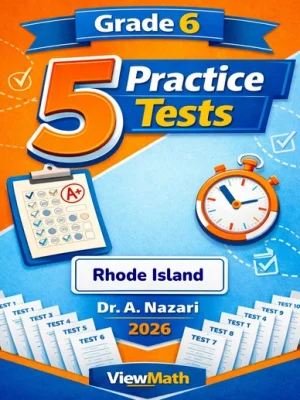 5 Full-Length Rhode Island RICAS Grade 6 Math Practice Tests