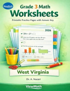West Virginia WVGSA Grade 3 Math Worksheets