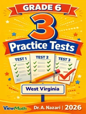 3 West Virginia WVGSA Grade 6 Math Practice Tests