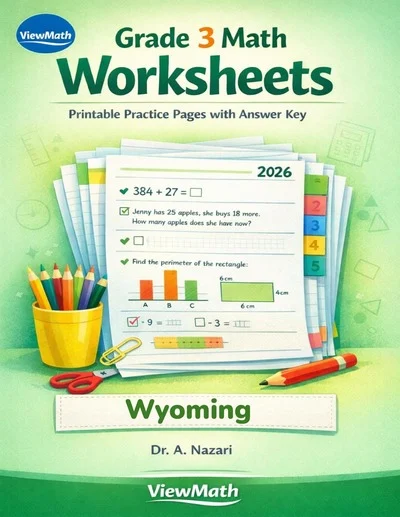 Wyoming WY-TOPP Grade 3 Math Worksheets
