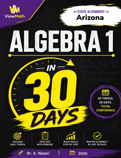 Arizona AASA Algebra 1 Math in 30 Days