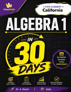 California CAASPP Algebra 1 Math in 30 Days
