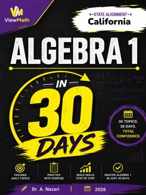 California CAASPP Algebra 1 Math in 30 Days