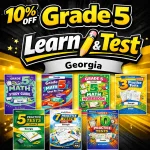 Georgia Milestones Grade 5 Math Learn & Test Bundle: 7 Books & 25 Tests