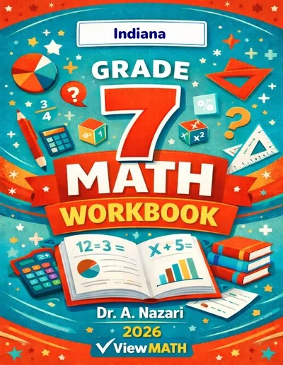 Indiana ILEARN Grade 7 Math Workbook