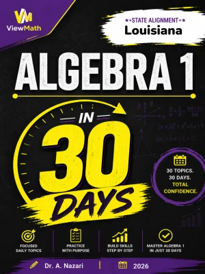 Louisiana LEAP 2025 Algebra 1 Math in 30 Days