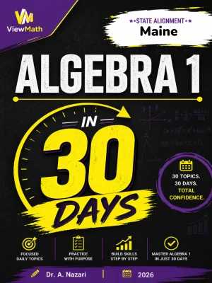 Maine MTYA Algebra 1 Math in 30 Days