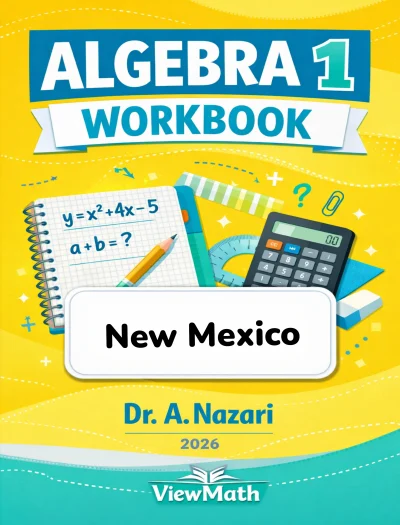 New Mexico NM-MSSA Algebra 1 Math Workbook