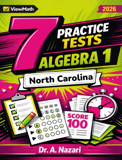 7 North Carolina NC EOC Algebra 1 Math Practice Tests