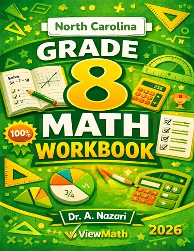 North Carolina NC EOG Grade 8 Math Workbook