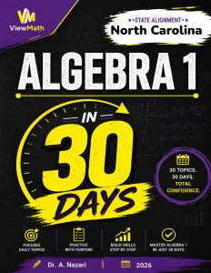 North Carolina NC EOC Algebra 1 Math in 30 Days