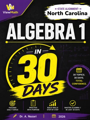 North Carolina NC EOC Algebra 1 Math in 30 Days
