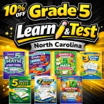 North Carolina NC EOG Grade 5 Math Learn & Test Bundle: 7 Books & 25 Tests