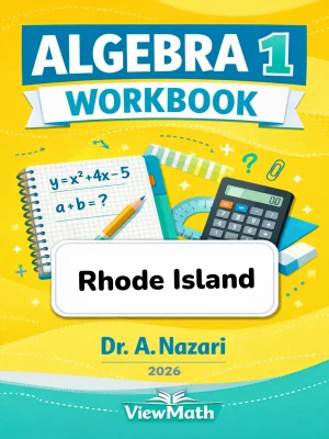 Rhode Island RICAS Algebra 1 Math Workbook