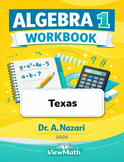 Texas STAAR EOC Algebra 1 Math Workbook