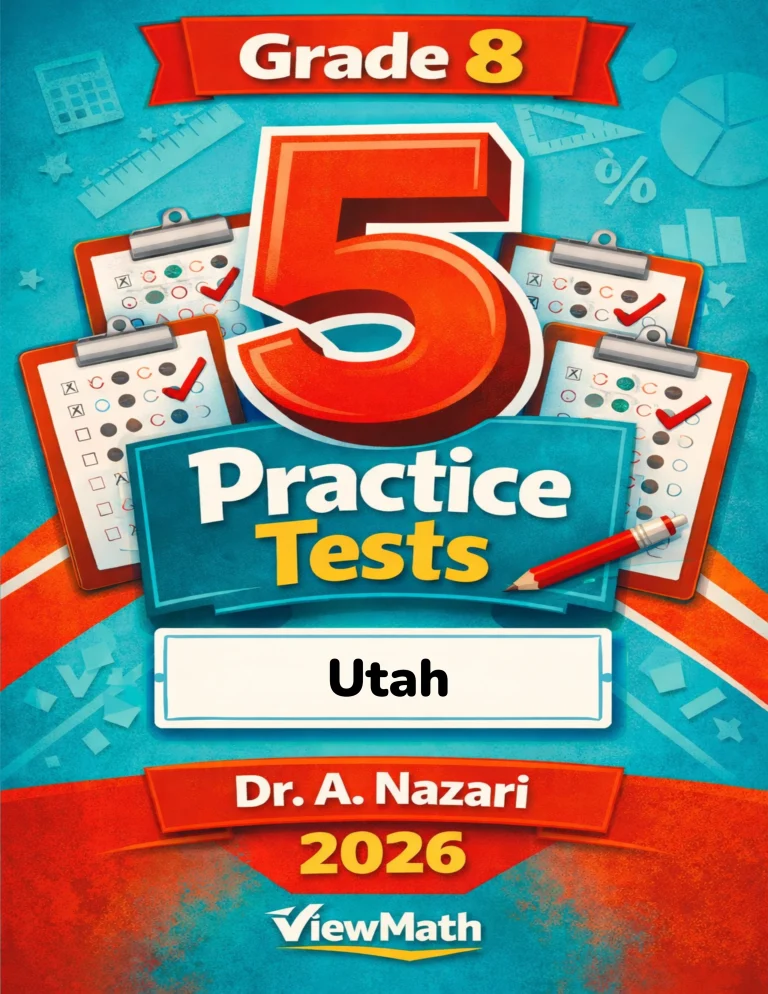 5 Full-Length Utah RISE Grade 8 Math Practice Tests