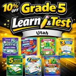 Utah RISE Grade 5 Math Learn & Test Bundle: 3 Guides, Workbook & 25 Tests