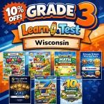 Wisconsin Forward Exam Grade 3 Math Learn & Test Bundle: 7 Books & 25 Tests