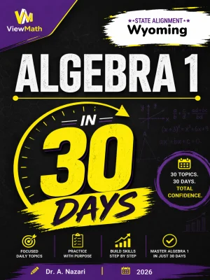 Wyoming WY-TOPP Algebra 1 Math in 30 Days