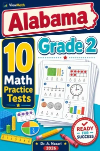 10 Full-Length Alabama Grade 2 Math Practice Tests