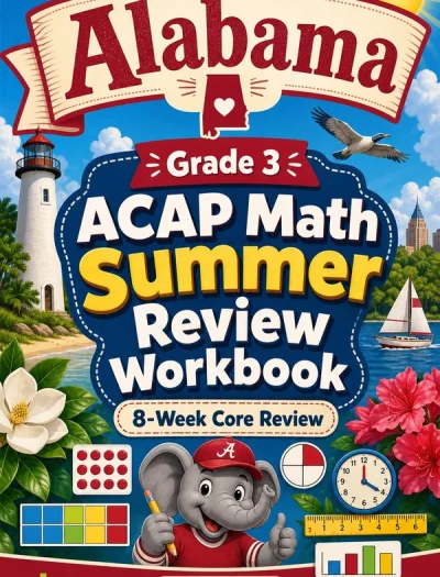Alabama ACAP Grade 3 Math Summer Review Workbook