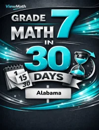 Alabama ACAP Grade 7 Math in 30 Days