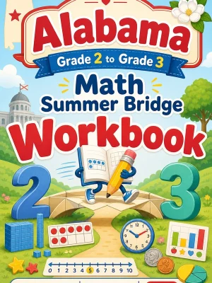Alabama Grade 2 to Grade 3 Math Summer Bridge Workbook