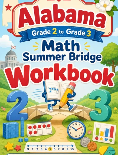 Alabama Grade 2 to Grade 3 Math Summer Bridge Workbook