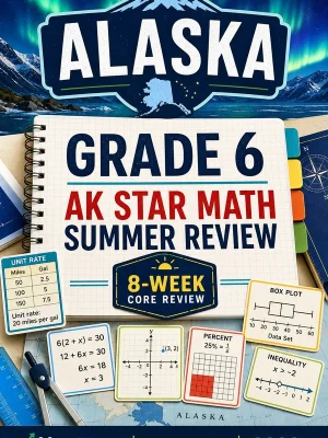 Alaska AK STAR Grade 6 Math Summer Review